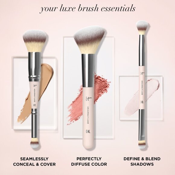 IT Cosmetics 4-Pc. Celebrate Creative Looks Makeup Brush Set - NEW - Picture 5 of 14